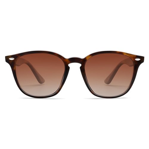 SOJOS Retro Kids Square Polarized Sunglasses for Girls Boys Age 3-10 UV400 Protection De Sol Gafas SK5616 Tortoise/Brown Lens