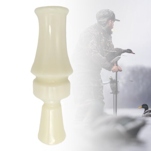 SHINETEC Single Reed Duck Call - Hunting Mallard, Professional Waterfowl Whistle, Great for Family Activities, Kids Play & Pet Interaction, Voice Imitator for Wigeon & More, 1 Pcs (White)