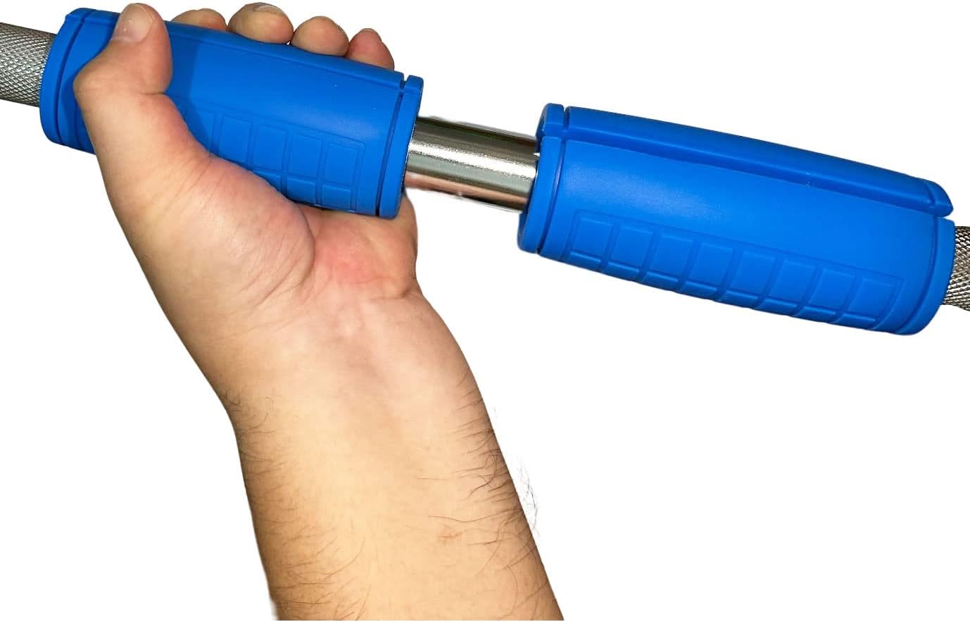 qibylift Pull Up Bar Thick Bar Adapter, Weight Grips Bar Fit for Standard Barbell - Dumbell Handles, Silicone Rubber Barbell Grips for Weight Lifting Cable Attachments & Fitness Training