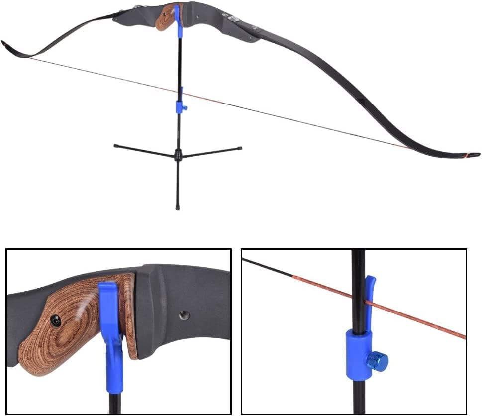 YLS Archery Bow Stand Recurve Bow Compound Bow Stand Rack Holder Legs 18.9" Height