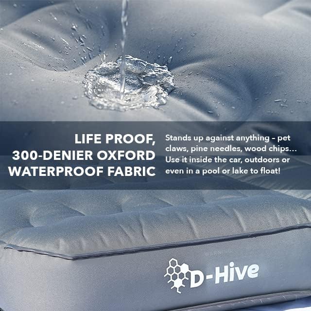 Unbeatable Durability SUV Air Mattress for Car Camping, Durable Extra Thick 300D Oxford Fabric, Quick Easy Set-Up w/Electric Pump, Car Bed Mattress, Mattress for SUV, Air Mattress