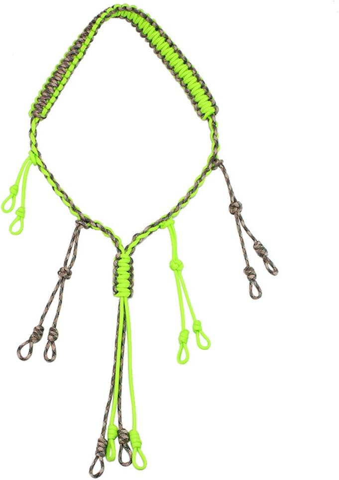 PSKOOK Duck Call Lanyard Paracord Hunting Goose Calls 12/16/20 Adjustable Loops Outdoor Predator Gear for Pheasant Waterfowl Hand Braided Necklace