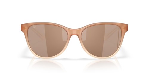 Costa Del Mar Catherine Sunglasses, Sandbar/Copper Silver Mirrored Polarized 580G, 57 mm