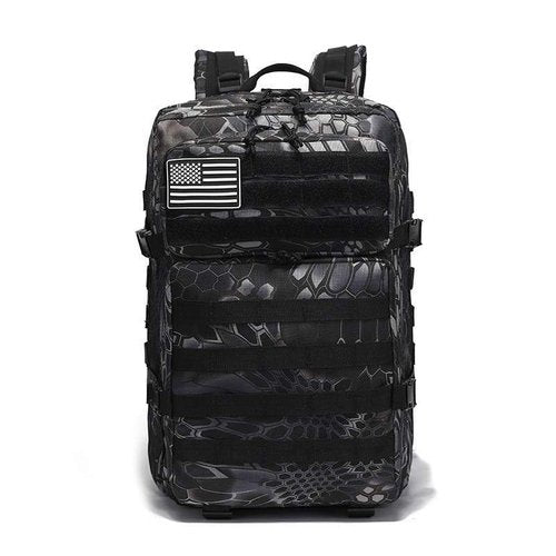 Fifarise 900D Oxford Military Tactical Backpack Molle Army Assault,3 days pack bug out Bag for Photographer,Hicking,Treeking,Travel (Black CP)