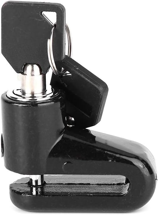 Tbest Disc Brake Lock Mini Anti-Theft Wheel Security Lock with Plastic Frame & Keys for Mountain Road MTB Bike Cycling Rotor Disc Brake Wheel Lock 3 Colors
