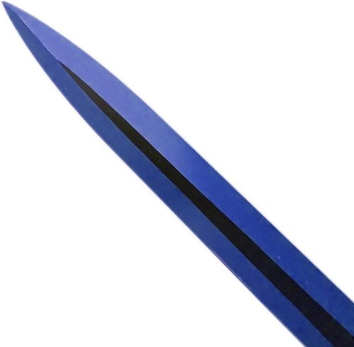 Fixed Blade Machete Set with 2 Throwing Knives. for Camping, Outdoor Sports, Collections and Gift (Blue-23)