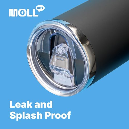 Mollcity 2.73-2.75in Skinny Tumbler Lid-2 Pack Sealing Slider Replacement Lids Spill Proof Splash Resistant