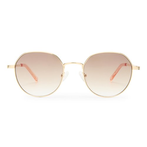 Le Specs Odyssey Sunglasses - Bright Gold, Round, Unisex, Classic 'Everyday' Style