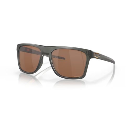 OAKLEY Leffingwell OO9100 910002 57M Matte Grey Smoke/Prizm Tungsten Rectangle Sunglasses for Men+ Bundle Accessory Leash Kit, Microfiber Pouch