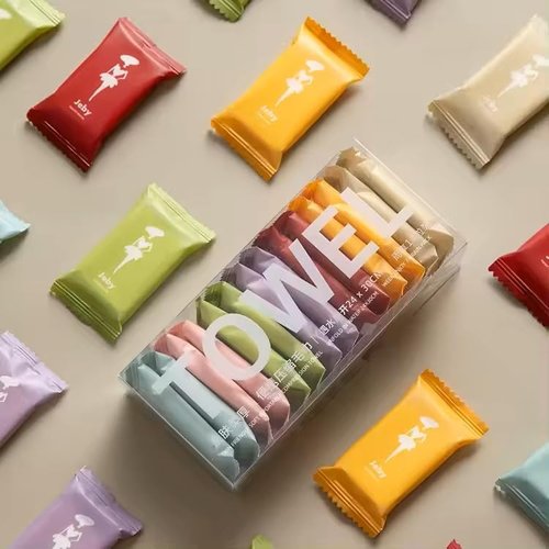 Disposable Face Towels & Compressed Washcloths for Travel - Fast Drying Lightweight Camping Towels, Magic Towel Minis for Your Purse, One Size Beauty Makeup Remover Wipes Individually Wrapped, 14 PCS