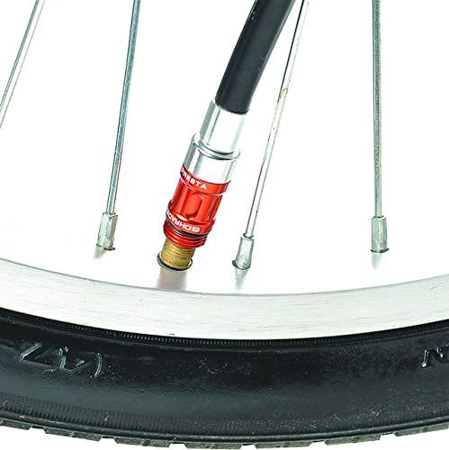 UNICHE Tech HV Bike Frame Pump with Gauge Fits Presta & Schrader - High Volume - Portable Mini Bicycle Pump for Mountain and BMX Bikes, Includes Mount Kit – Large