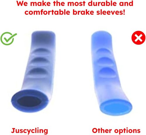 Anti-Slip Shock-Absorbing and Comfortable Brake Handle Silicone Sleeve Universal Brake Lever Protection Cover for Road Bike and MTB，2 Pairs (Yellow)
