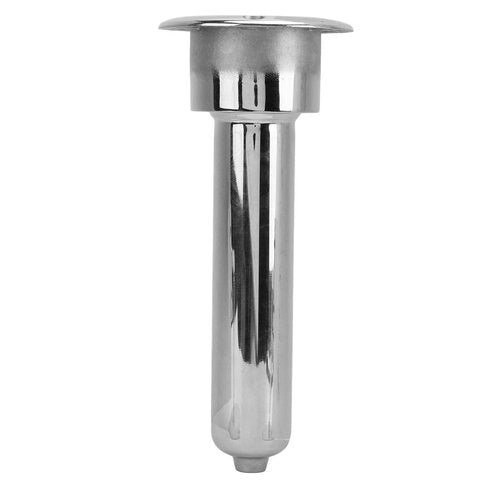 Heavy Duty Stainless Steel Deluxe Rod Holders, 2 in 1 Flush Mount Fishing Rod Pole Holders, 0 15 30 Degree Boat Fishing Rod Cup Holder 280mm Round Top Cup Holder for Yacht Ship(0 Degree)