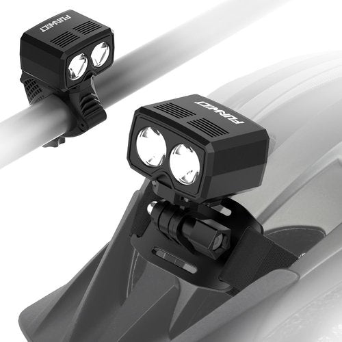 FUNWICT Helmet Light LED Bike Headlight Rechargeable Bike Helmet Light IP65 Waterproof 1000 Lumens 5 Lighting Modes Bicycle Helmet Light for Cycling Fit Most Helmets