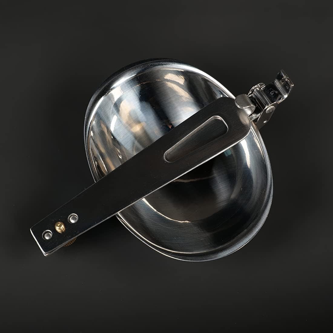 Portable Stainless Steel Outdoor Tableware Camping Folding Spoon Soup Ladle Cooking Utensils