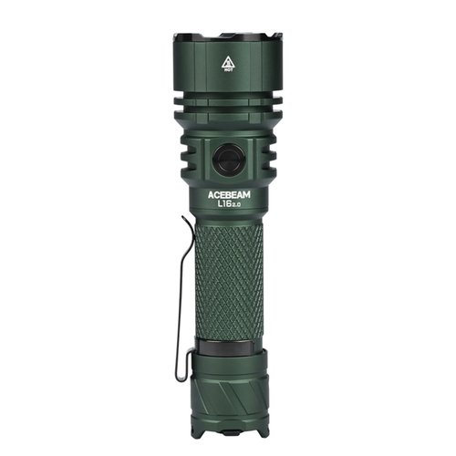 ACEBEAM L16 2.0 Rechargeable Tactical Flashlight with Clip and Holster, 2100 High Lumens LED Flashlight with Dual Switch, 733 Yards Long Throw Flashlight
