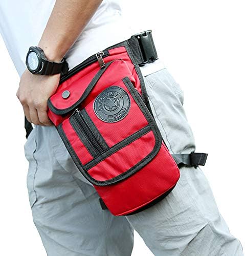 Nylon Drop Leg Bag Hiking Waist Pack for Men Women Tactical Motorcycle Bike Cycling Riding Travel Outdoor Sports Fanny Pouch
