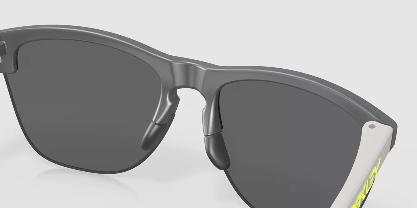 Oakley Frogskins Lite Sunglasses Matte Dark Grey with Prizm Black Lens