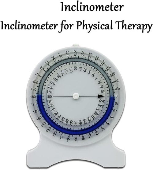huangyunming High Precision Physical Inclinometer - Baseline Physical Therapy Inclinometer with 360° Rotating Dial, Digital Medical Inclinometer with Clear Fonts, Leak-Proof Manual Muscle Tester