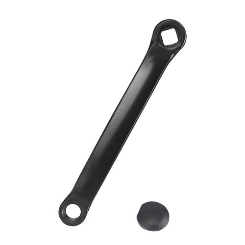 WEEROCK Bike Left Crank Arm 170mm Steel Diamond Hole Bicycle Replacement Prats, Black