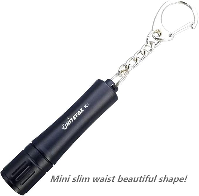 Bright Keychain Flashlight K1,high Bright 150 lumens,as Small Flashlight Lantern Camp lamp Light,Waterproof Torch for EDC,Reading,Sleep,Dog Walking,Camping,Hiking (2 PCS Black red)