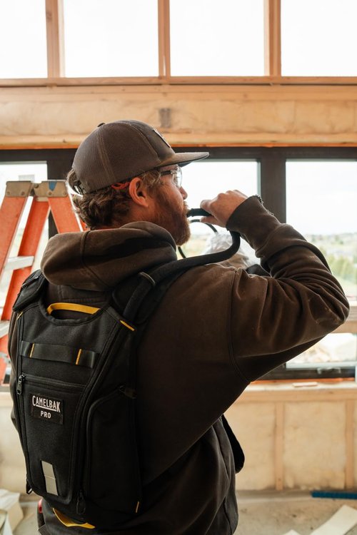 CamelBak Pro Hydration Pack | Backpack | 100 oz Reservoir | Work Industry | High Visibility | Reflective | Lightweight | Durable | Black