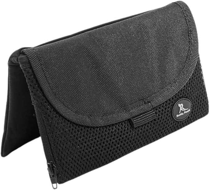 Running Buddy XXL Running Fanny Pack for Men & Women - Black | Running Waist Pack for Jogging, Hiking, Cycling | Phone, Money & Key Holder - No Bounce, Chafe, Slip | Water Resistant & Sweat Proof