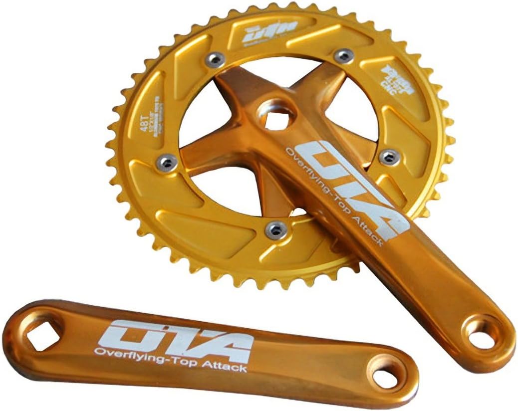 SENQI Bicycle Chain Wheel Fixed Gear 48T Aluminum Alloy CNC Cycling Racing Bike Accessories with Crank