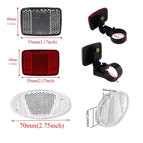 Meuey Lyot Bike Spoke Reflectors Bike Reflectors Bicycle Wheel Lights Bike Rear Reflector Bike Safety Light Reflective Spoke Cover Bicycle Accessories 4PCS
