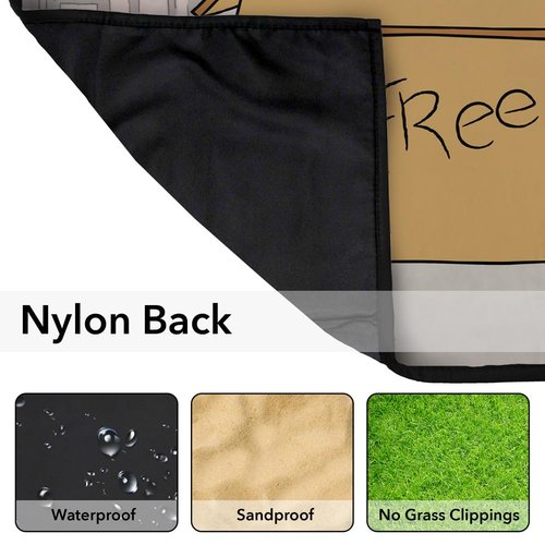 LOGOVISION We Bare Bears Picnic Outdoor Blanket, 50"x60" Baby Bears, Foldable Blanket for Picnic, Beach, Camping, Park, Tailgate