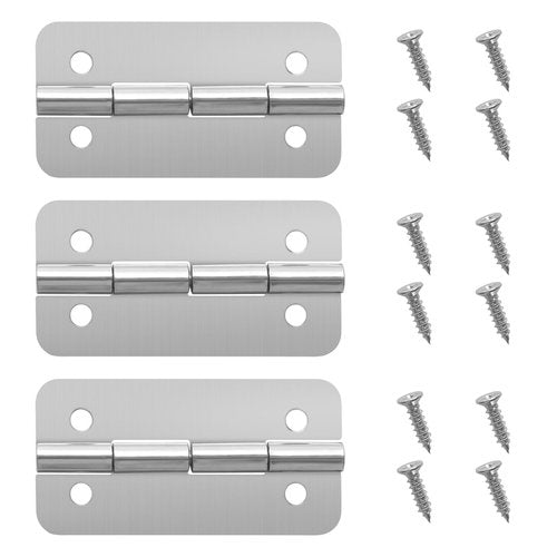 GEAIN Cooler Stainless Steel Hinges Fits for Igloo Ice Chests Hinges Replacement - 3 Pack