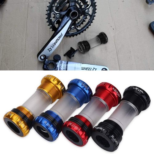 Bottom Bracket, Aluminum Alloy PP External Bottom Thread Crankset for (Blue)