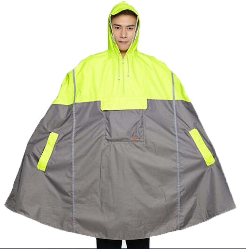 NEW Lightweight Cycling Rain Poncho Bike Hooded Raincoat Rain Cape with Reflector Strips