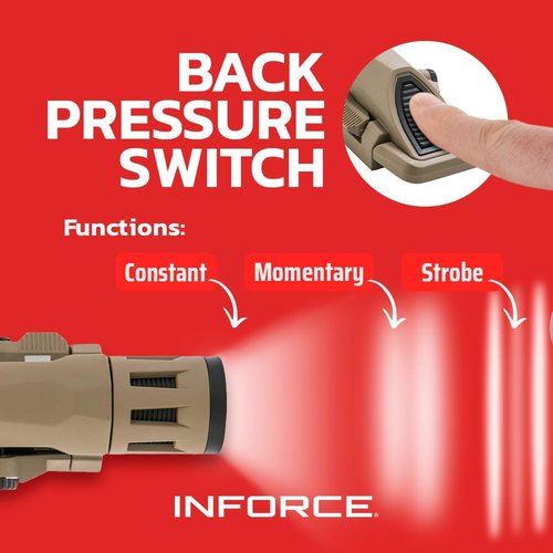 Inforce WML 400 Lumens Gen 2 Weaponlight White Light, (Flat Dark Earth)