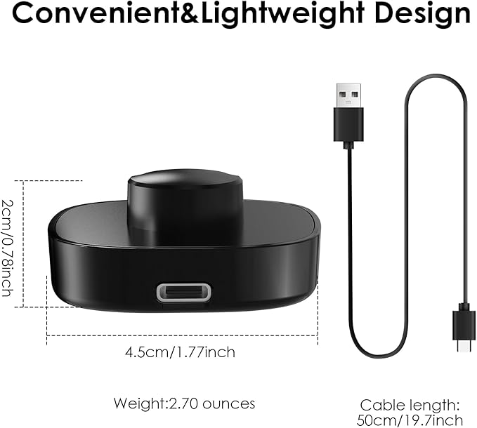 Compatible with Oura Ring Gen3 Charger - Size 13 - Fast Charging Dock with USB-C Cable for Smart Ring (13)