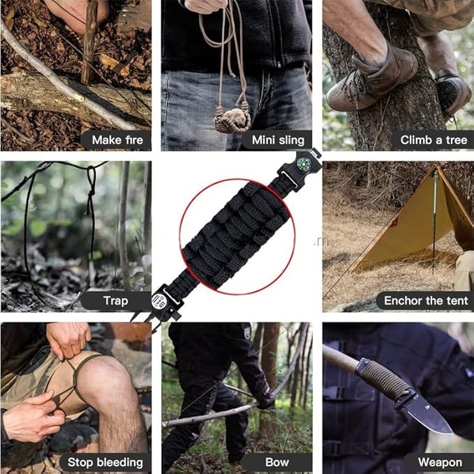 GALAXYLENSE Galaxy 251 Pcs First Aid Kits For Survival Emergency Trauma Military Combat Tactical Medical Hunting Camping Hiking IFAK EMT Bag (21 in 1 Bracelets Green)