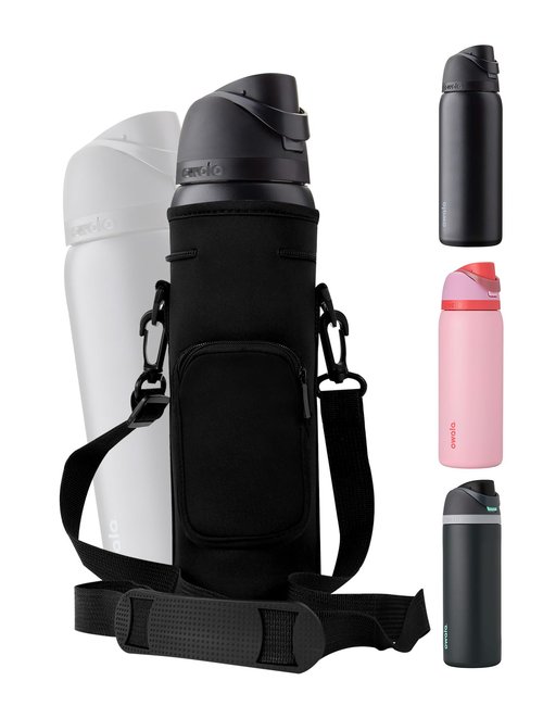 KronosRising Thermos Storage Bag Outdoor Sports Water Bottle Carrier Bag Waterproof Insulation Neoprene Sleeve for Owala FreeSip Insulated Stainless Steel Sports Water Bottle 32 oz