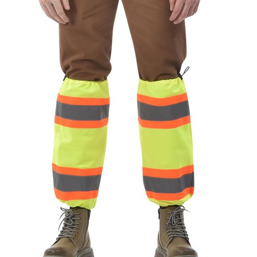 AYKRM Yellow High Vis Reflective unisex-adult work leg gaiters