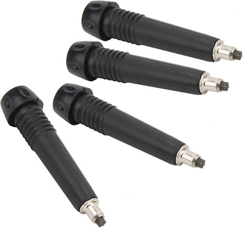Alomejor 4-Pack Tungsten Carbide Trekking Pole Tips Replacement for Hiking Walking Sticks - Black Tips for Camping Outdoor Adventures