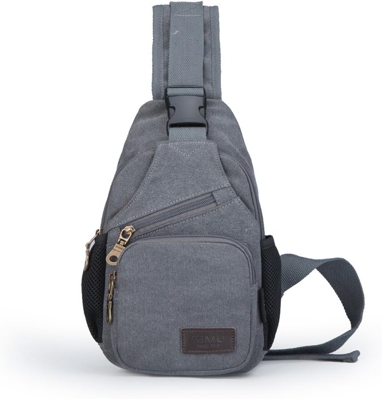 Sling Bag Pack Canvas Shoulder Sling Backpack Small Crossbody Chest Bag for ipad mini