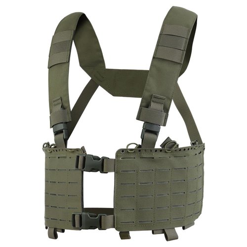 WoSporT Tactical Chest Pack,Placard Split Front Chest Rig MOLLE System Magazine Pouch
