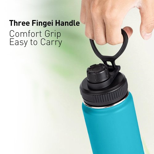 UWSTE 2Pack Lids Replacement for Thermoflask water bottles, Leak Proof lid Fits Thermoflask Thermoflask 16 18 24 32 40 64oz, BPA Free, Handle Easy to Carry.