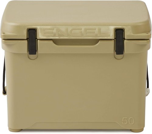 Engel Coolers ENG50 Cooler | 60 Can High Performance Durable Seamless Rotationally Molded Ice Box for Camping, Hunting, and Fishing