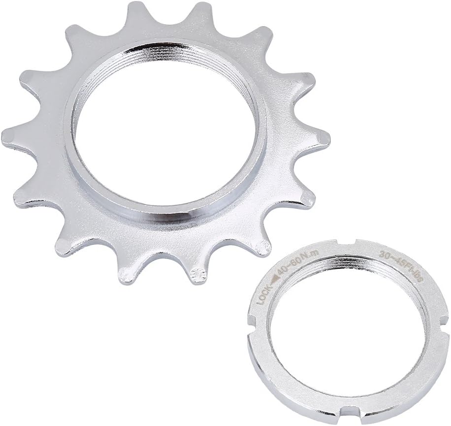 Single Speed Freewheel, High Strength Steel Sprocket Freewheel Parts for Fixed Gear 13/14/15/16T(14T) Fixed Gear Cog Single Speed Chain Single Speed Cog 14T 14T