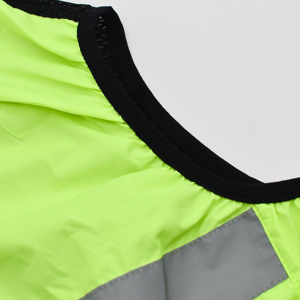 WOSAWE Men's High Visibility Cycling Wind Jacket Water Resistance Reflective Windbreaker