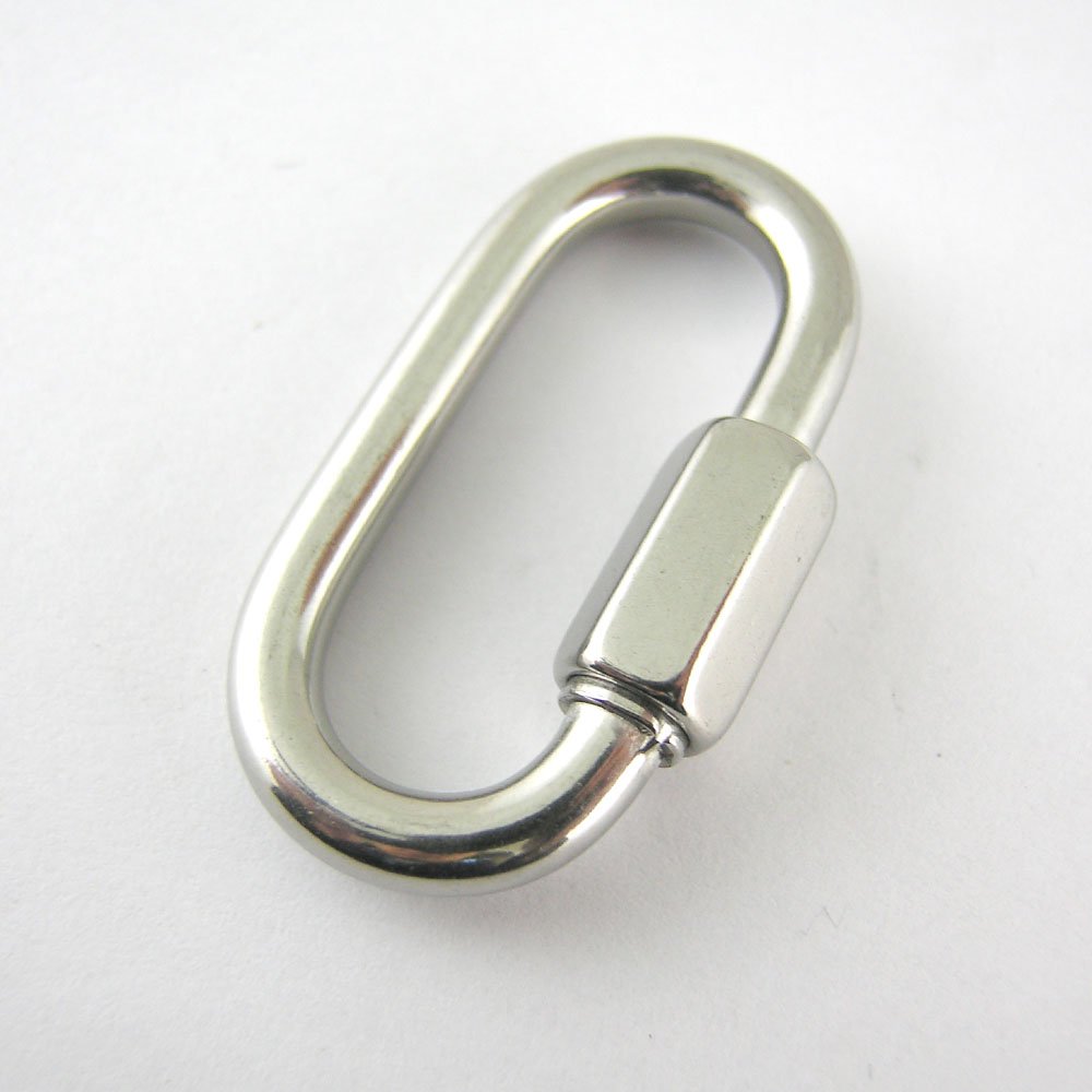 PROTEUS Stainless Steel D Shape Quick Link 5/16 inch, Chain Connector Keychain Buckle, Pack of 5