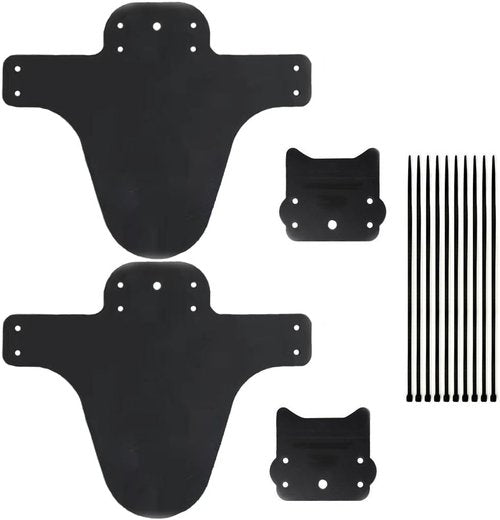 2 PCS Mountain Bike Fender Fits 26"/ 27.5"/ 29" Front and Rear Bicycle Mudguard, Mountain Bike and Fat Bike Wheel Sizes Bicycle Fender, Adjustable MTB Mudguard
