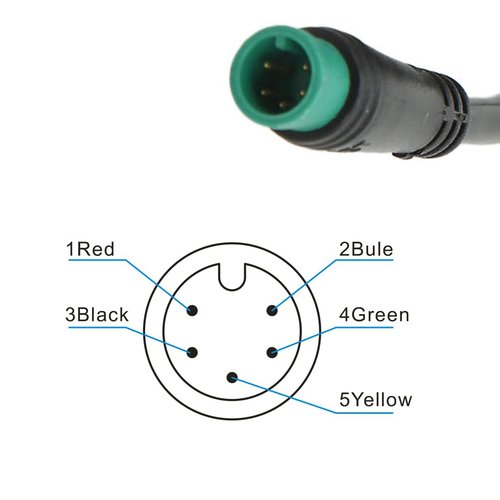 LCD Display E Bike Speedometer Bike Odometer 5 Pin 24V 36V 48V 60V Electric Scooter Control Panel Electric LCD Display Meter, for 22.2mm/0.9in Handlebars Accessories