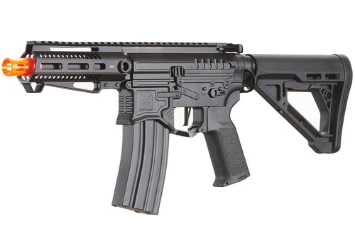 Zion Arms R15 Mod 1 Short/Long Barrel Airsoft Rifle with Full Programmable ETU (Black, Short)