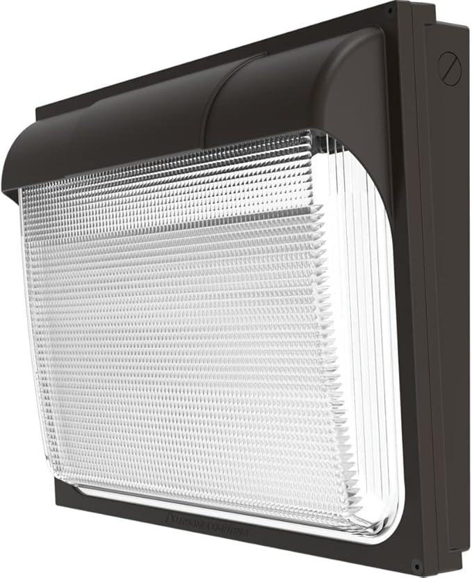 Lithonia Lighting 18" LED Wall Pack Outdoor Light Fixture, Building Wall Light, Adjustable Lumens, 5000K Daylight, MVOLT 120-277V, IP65, Glass Lens, Bronze (TWX3 LED ALO 50K MVOLT DDBTXD)